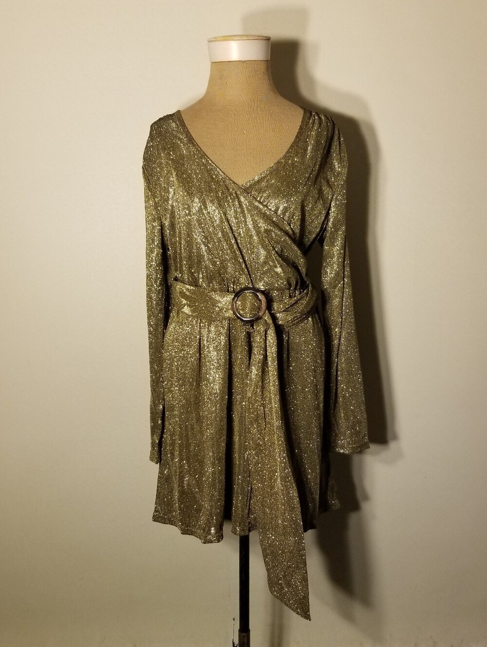 BNWT ModCloth Sparkling Champagne Showers Mini Dress Size XL
